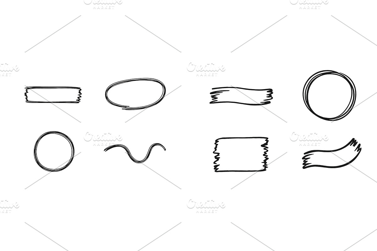Collection of hand-drawn doodle, an Illustration by ZinetroN