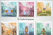 Cute watercolor animals Design Set, an Animal Illustration by Xenia_Art (Thumbnail 13 of 14)