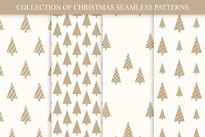 Elegant Christmas Seamless Patterns