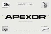 Apexor Futuristic Geometric Display, a Sans Serif Font by HipFonts (Thumbnail 7 of 17)