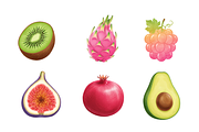 Watercolor Fruits Clipart, a Food Illustration by BerryPieArt (Thumbnail 2 of 4)