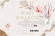 BOHO STYLED TEMPLATES CANVA, a Presentation Template by Alisa Mikibith Art (Thumbnail 1 of 9)