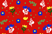 Red Country Calico Floral Seamless, a Pattern Graphic by Sharon Schwalbe (Thumbnail 4 of 4)