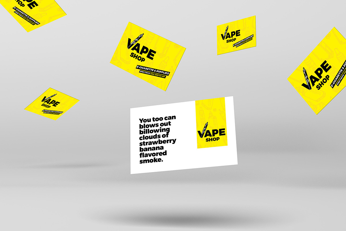 elfbar elfa master akku Vape Shop Business Card Template, a Business Card Template by BrandPacks