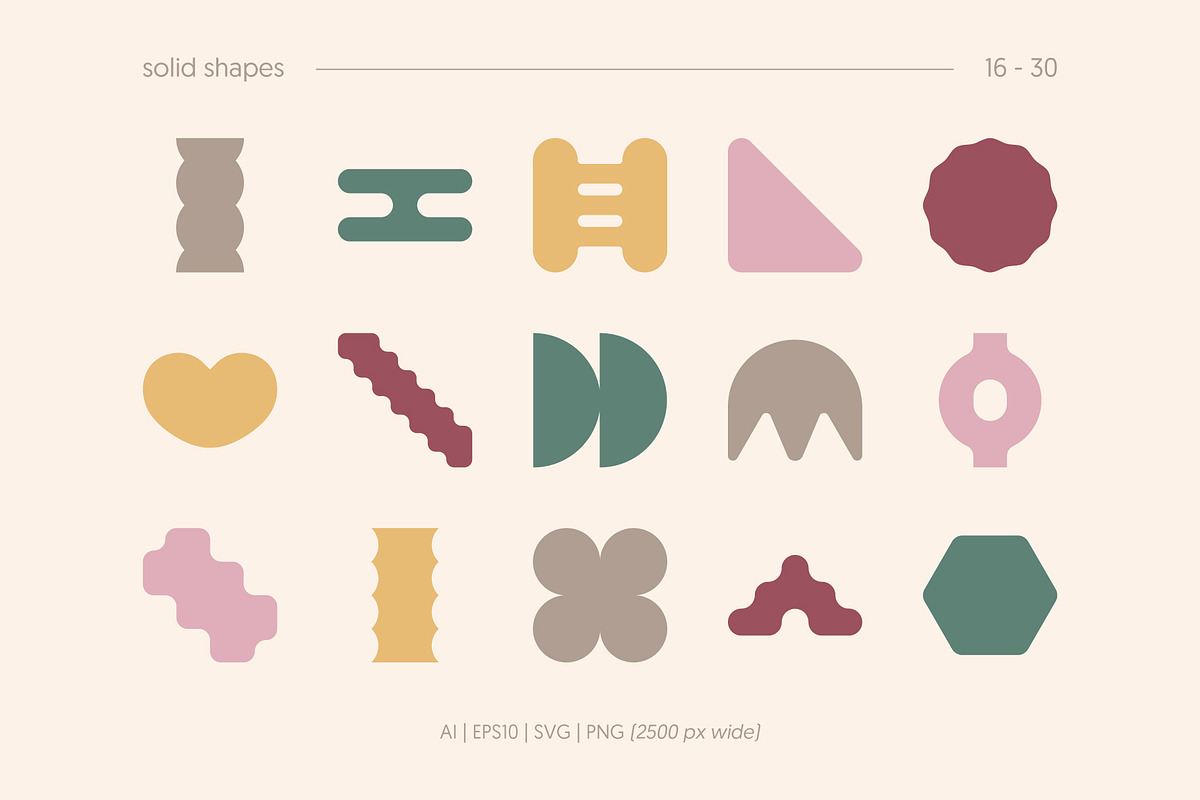 Textured Shapes, an Object Graphic by Léo Alexandre (Photo 3 of 9)