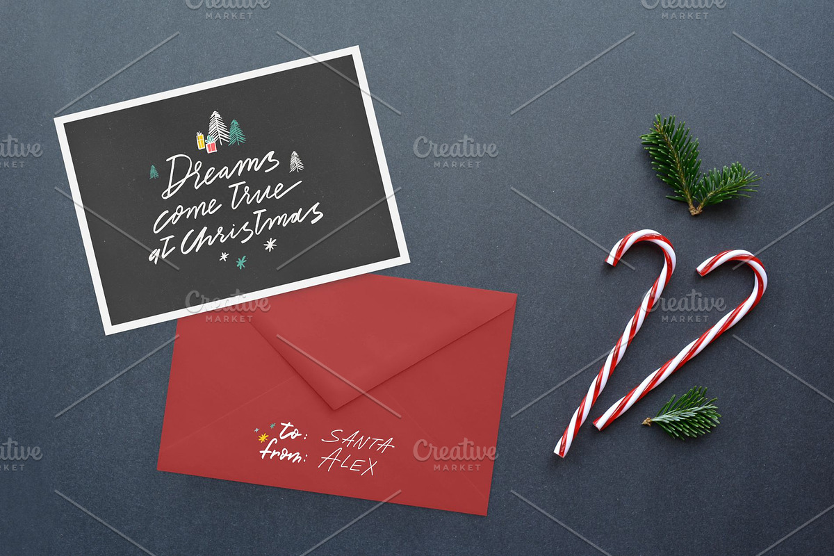 Hand-written Christmas SET, an Illustration by OlgaAlekseenko (Photo 7 of 9)