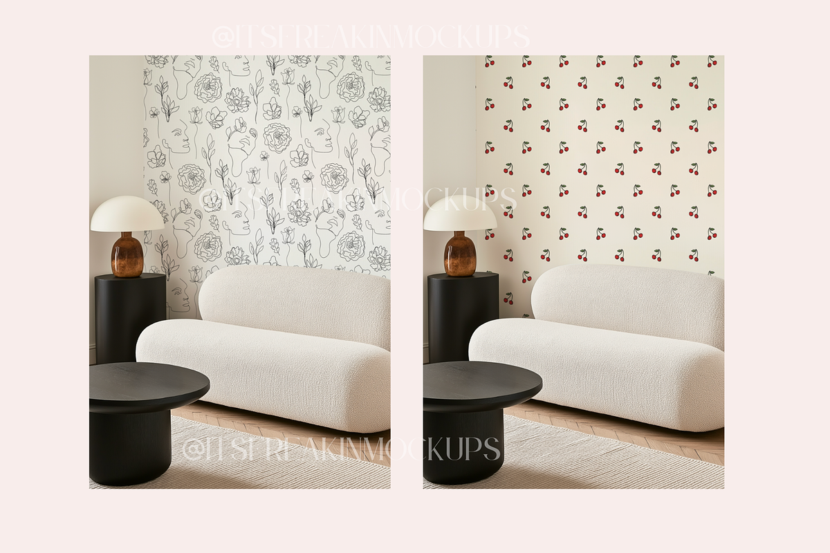 Smart Object Wallpaper Mockup Bundle, a Household Mockup by ItsFreakinMockups (Photo 3 of 3)