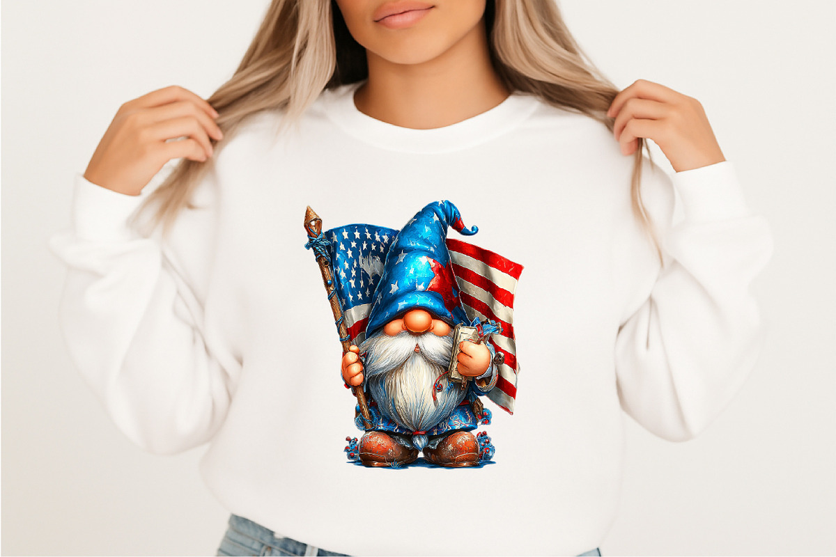 Watercolor 4th Of July Gnomes Clipar, an Illustration by SVGArt (Photo 3 of 9)