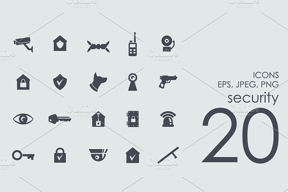 20 Security Icons