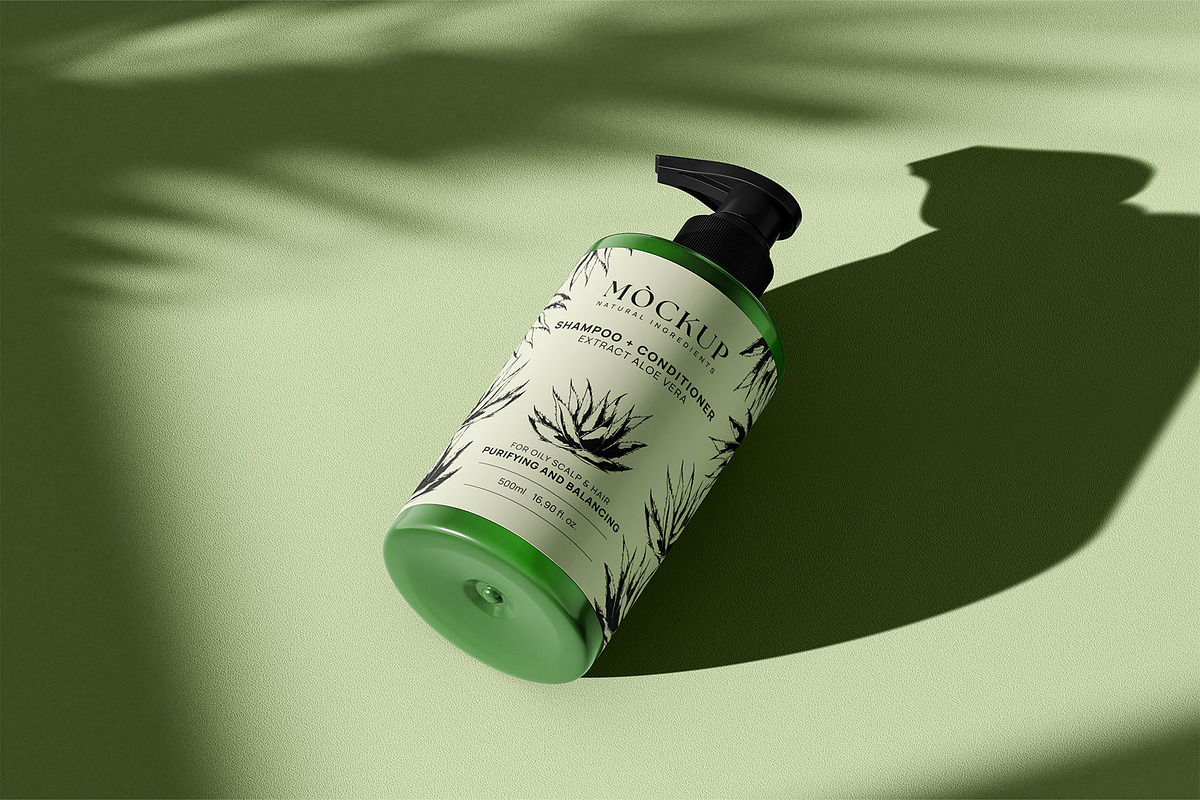 Shampoo/Soap Bottle Mockup, a Packaging Mockup by ABAMockups (Photo 4 of 7)