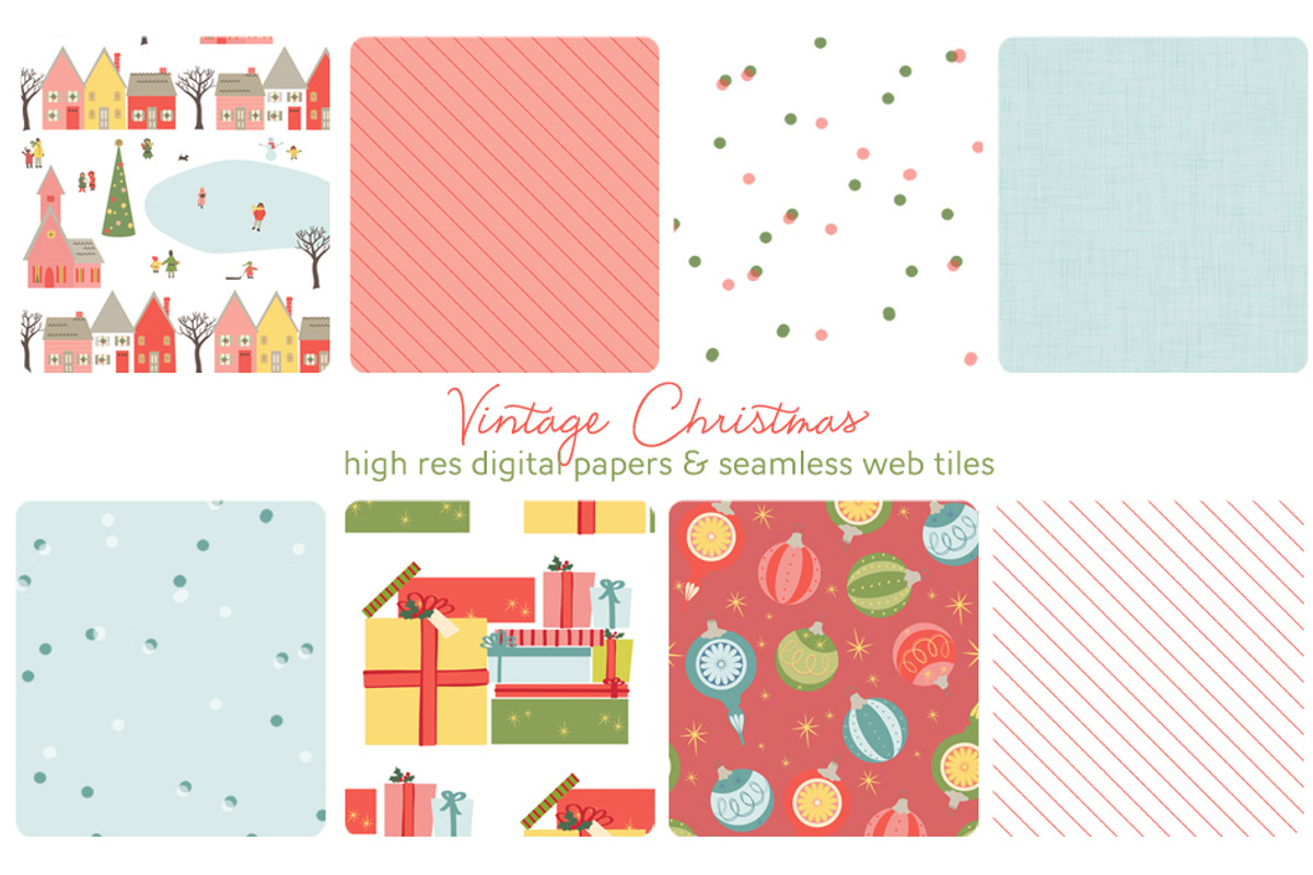 Christmas web tiles & digi papers, a Pattern Graphic by michLg designs (Photo 1 of 5)