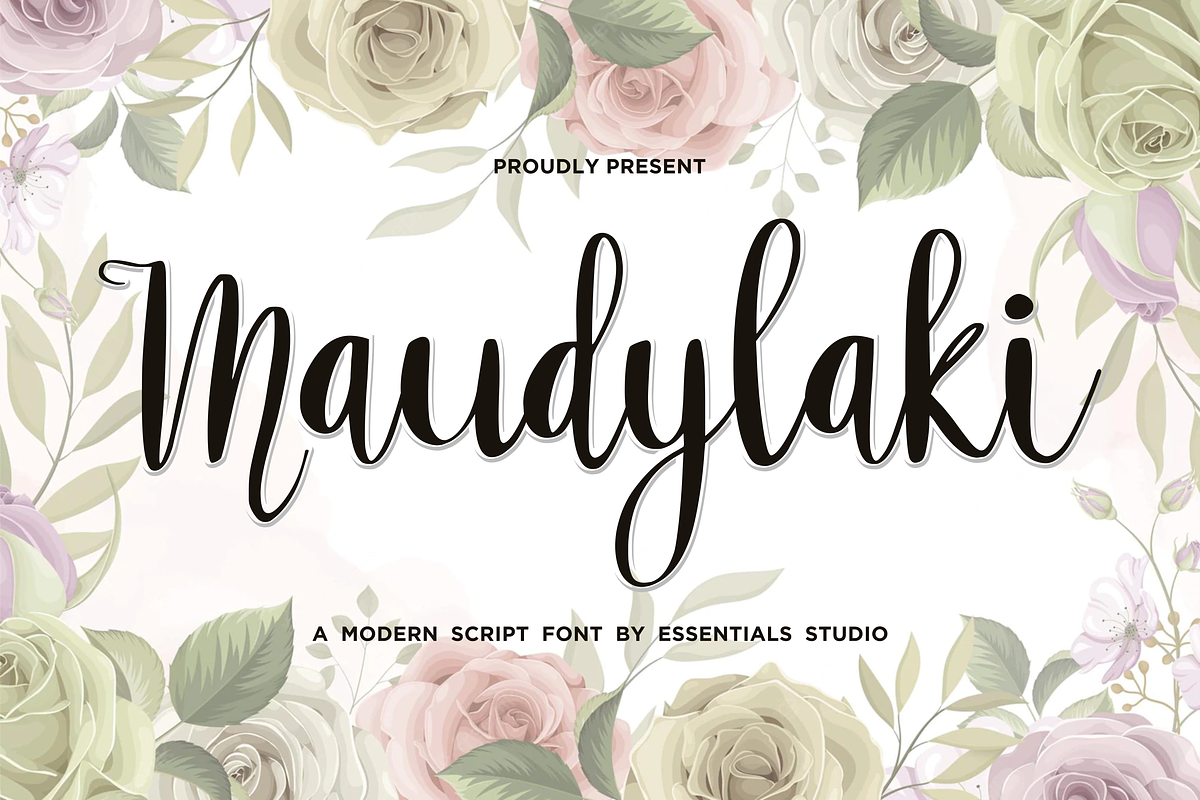 Maudylaki, a Script Font by Essentials Studio (Photo 1 of 9)