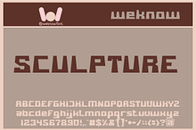 Sculpture font