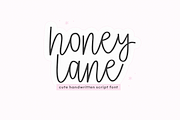 Honey Lane | Cute Script Font, a Script Font by KA Designs (Thumbnail 1 of 11)