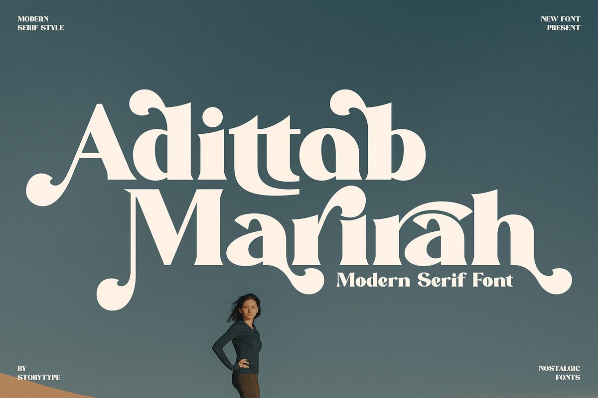 Adittab Marirah Modern Serif Font, a Serif Font by Storytype Studio (Photo 5 of 15)