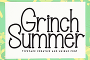 Grinch Summer | Script Font, a Script Font by Scratchones (Thumbnail 1 of 8)
