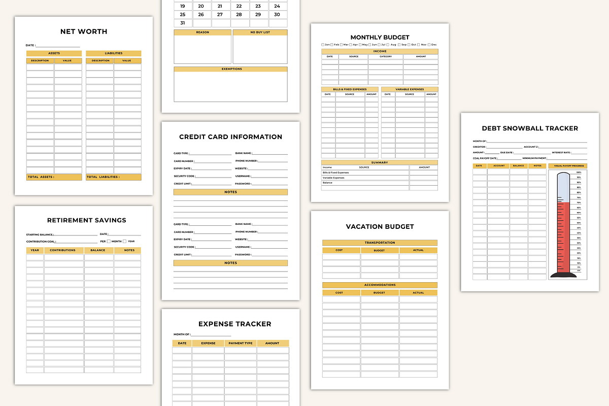 2026 Savings & Expense Tracker preview 2