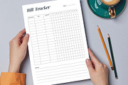 Canva Bill Tracker, a Stationery Template by DesignDevisers (Thumbnail 3 of 9)