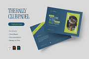 The Rally Court - Postcard, a Card Template by VUNIRA (Thumbnail 1 of 3)
