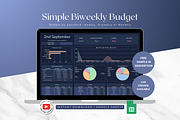 Simple Biweekly Budget - Darkmode, a Templates & Theme by The Creative Plans co (Thumbnail 1 of 10)