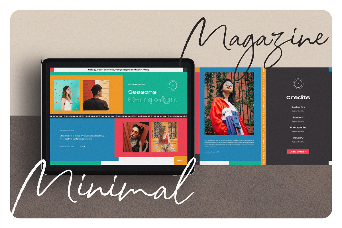 Local Brand Product Fashion, a Magazine Template by Typetemp Studio
