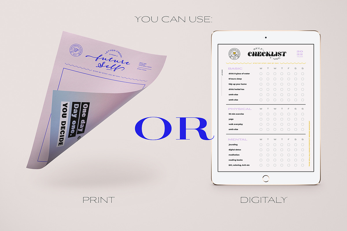 SELF GROWTH PLANNERS, a Stationery Template by Ruslana Lubenets (Photo 7 of 13)
