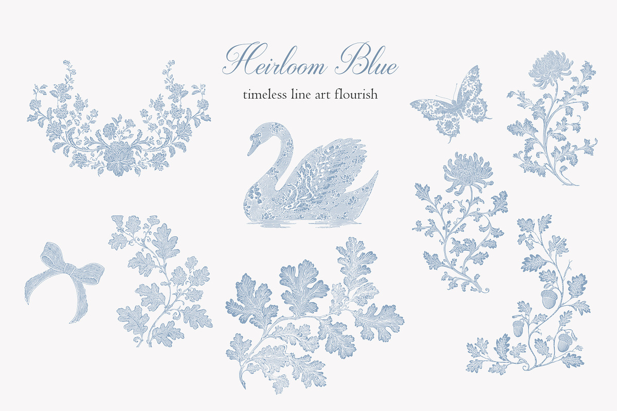 Vintage Floral Bundle, an Object Illustration by studioequinox (Photo 28 of 65)