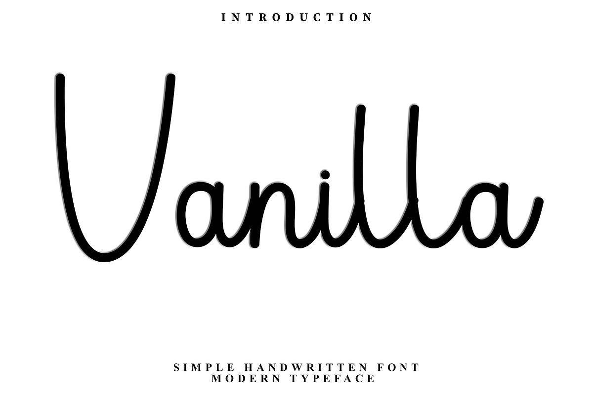 Vanilla, a Handwritten Font by FreshTypeINK (Photo 1 of 8)