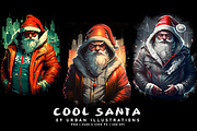 Cool Santa, a Decorative Illustration by Digital Art Creations (Thumbnail 1 of 4)
