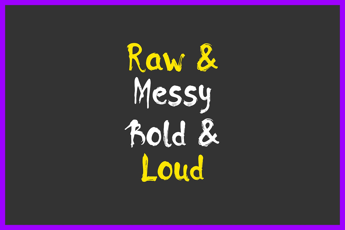 Unkempt Paint Decorative Font, a Handwritten Font by Graphic Spirit (Photo 7 of 8)