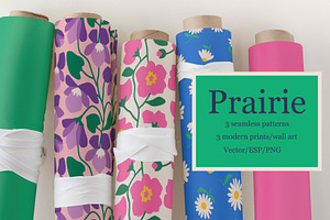 Prairie - Bright, Oversized Florals