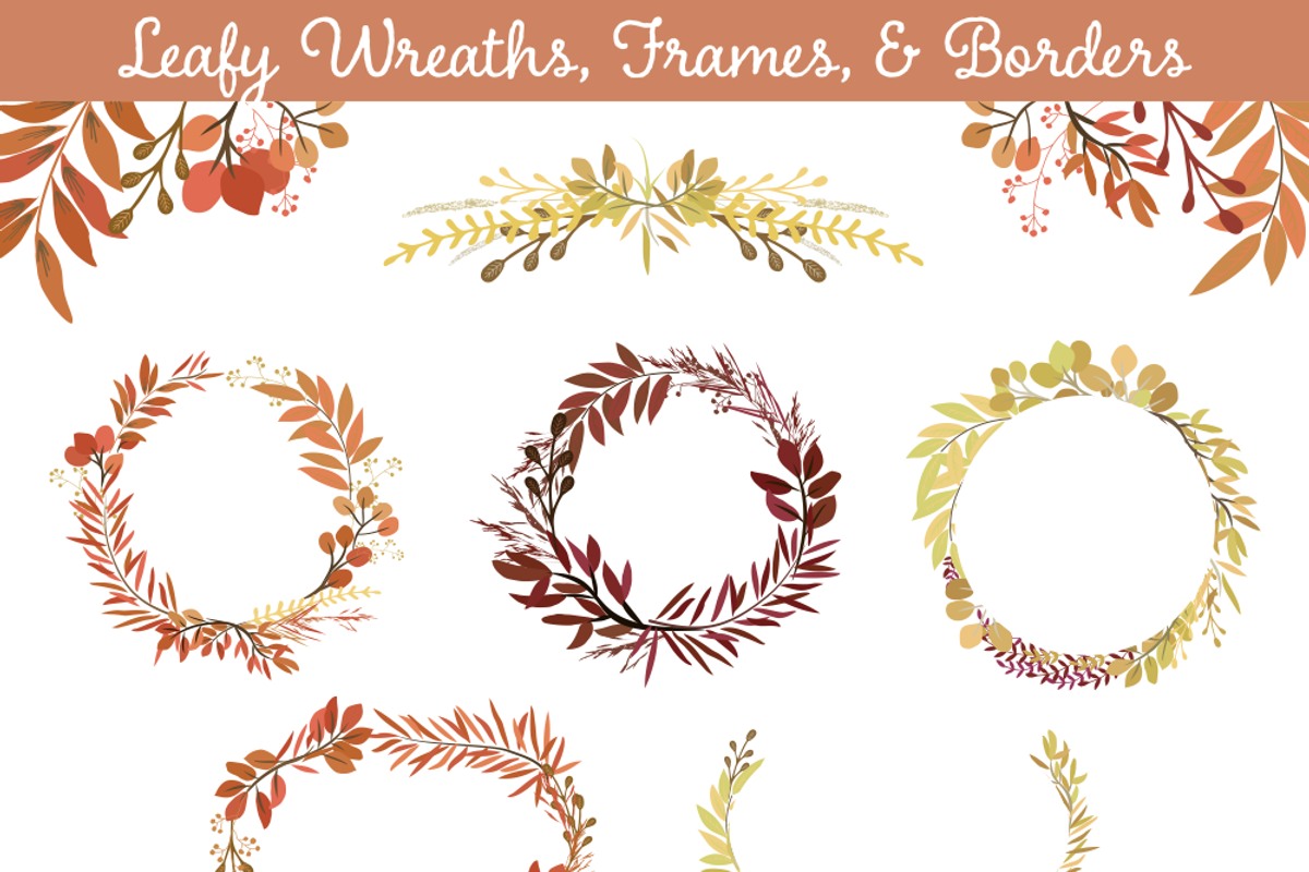 Fall Leaves - Autumn Greenery Vol 1, an Illustration by Kelly Jane Creative (Photo 4 of 5)