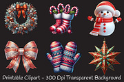 Festive Winter Holiday Clipart, a Seasonal Illustration by RobertsArt (Thumbnail 5 of 7)