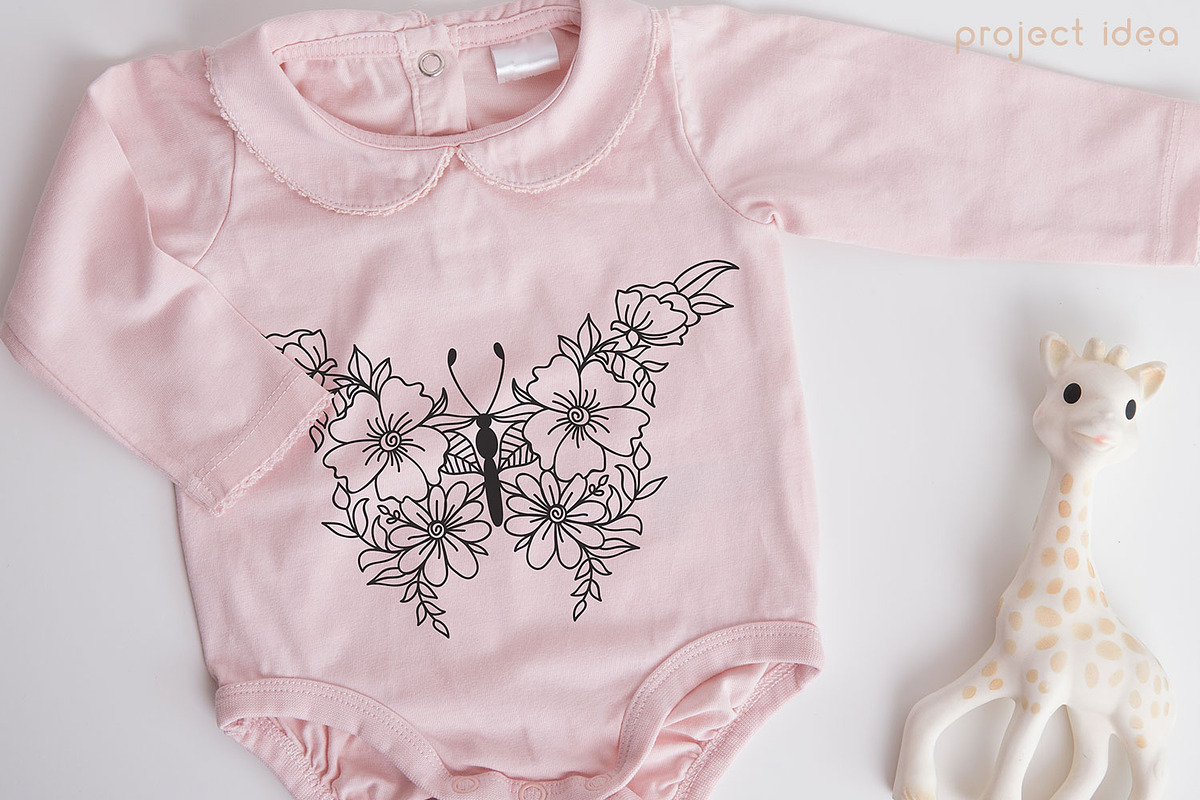 Flower - Floral Butterfly SVG Pack, a Decorative Illustration by Dasagani (Photo 2 of 5)