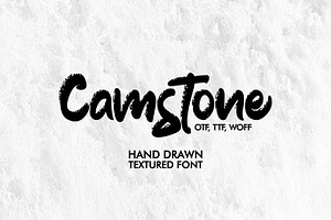 Camstone. Textured Font