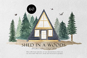 Shed in a Woods, an Illustration by Letters-Shmetters (Thumbnail 1 of 8)