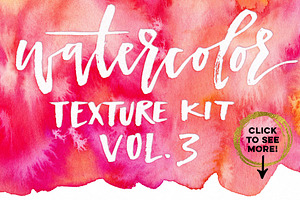 Watercolor Texture Kit Vol. 3