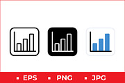 Minimal Bar Chart Vector Icon, a Solid Icon by Artonix (Thumbnail 1 of 2)