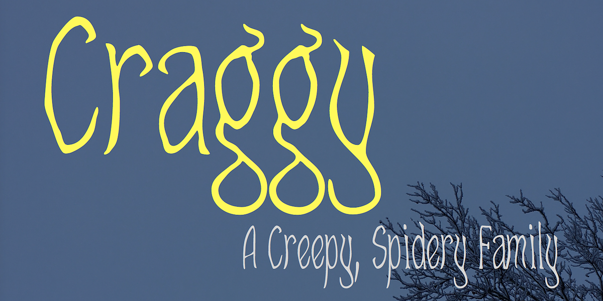 Craggy, a Handwritten Font by Ingrimayne Type (Photo 1 of 9)