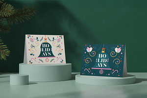 Festive Card Mockup, a Product Mockup by wavebreak