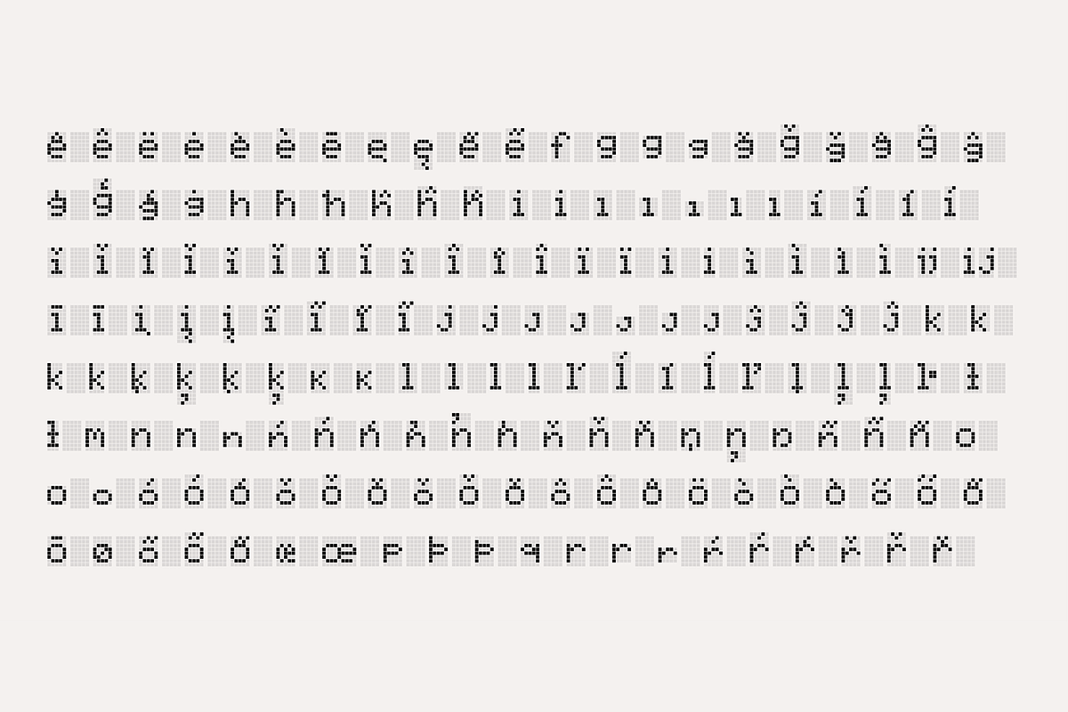 LCD HD44780 - Color Pixel Font, a Font by SelfBuild Type (Photo 15 of 17)