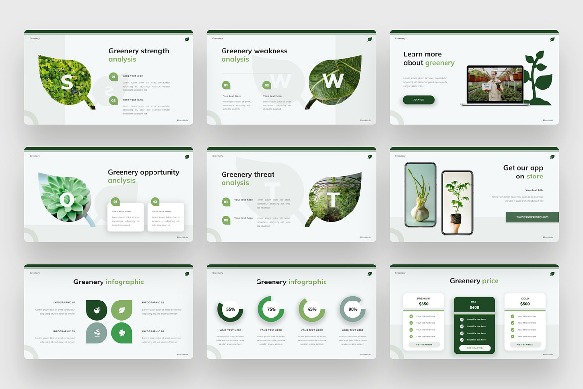 Plants and vegetation PowerPoint, a Presentation Template by BeadyLab (Photo 5 of 6)