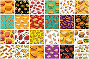 Fast Food Seamless Pattern, a Pattern Graphic by Forhadx5 (Thumbnail 5 of 7)