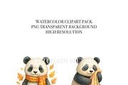 25 Cute Panda Clipart, an Animal Illustration by Pati Charm Studio (Thumbnail 4 of 8)