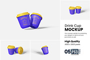 Drink Cup Mockup, a Product Mockup by bimockup (Thumbnail 1 of 6)