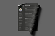 Black Modern Resume Template / CV, a Resume Template by PixelStudio (Thumbnail 5 of 6)