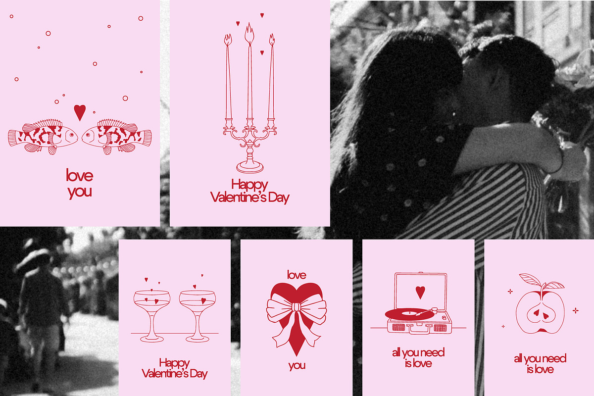 Valentine's Day: cards, illustration, a Seasonal Illustration by Lena Nikolaeva (Photo 13 of 14)