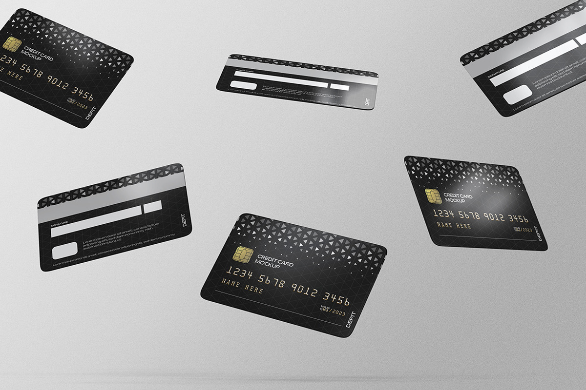 Credit Card Mockup, a Print Template by PrexTheme