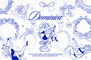 Dominica Vintage Frame Collection, an Object Illustration by NassyArt (Thumbnail 1 of 17)