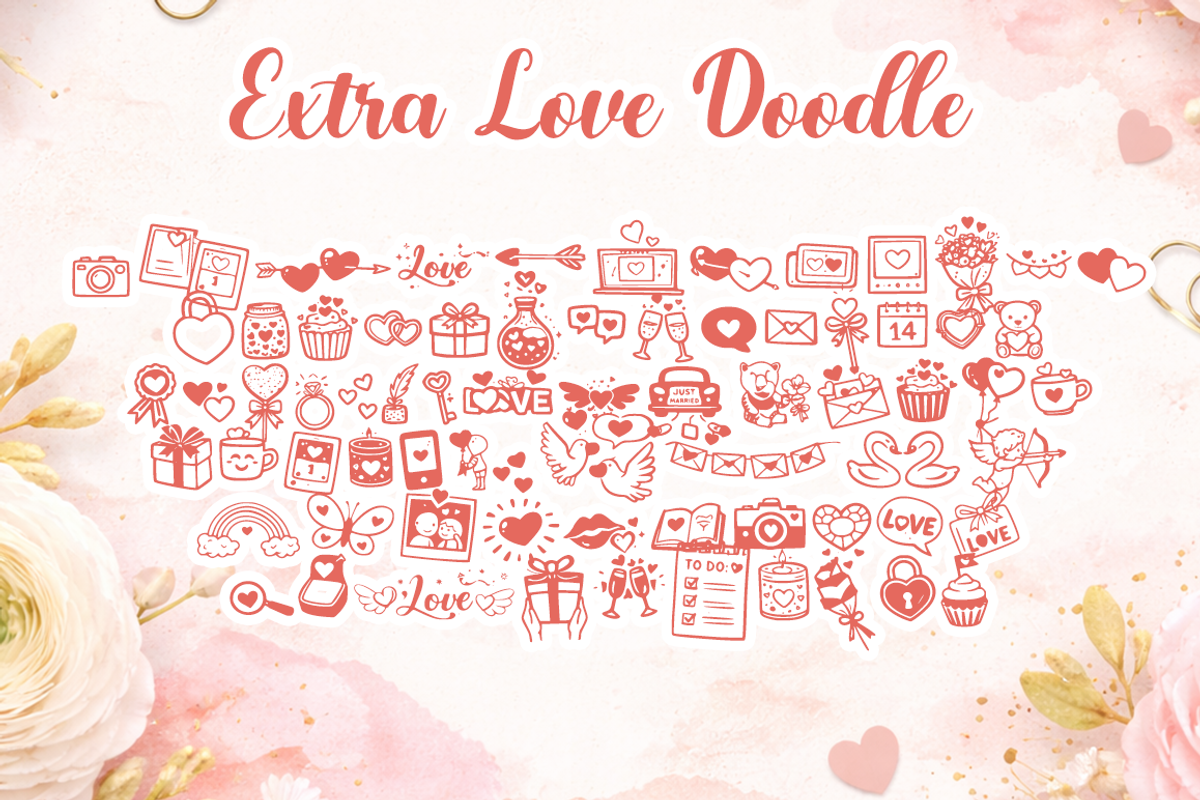 Gayla Romantic Script Font with Love, a Script Font by cocodesign (Photo 5 of 7)